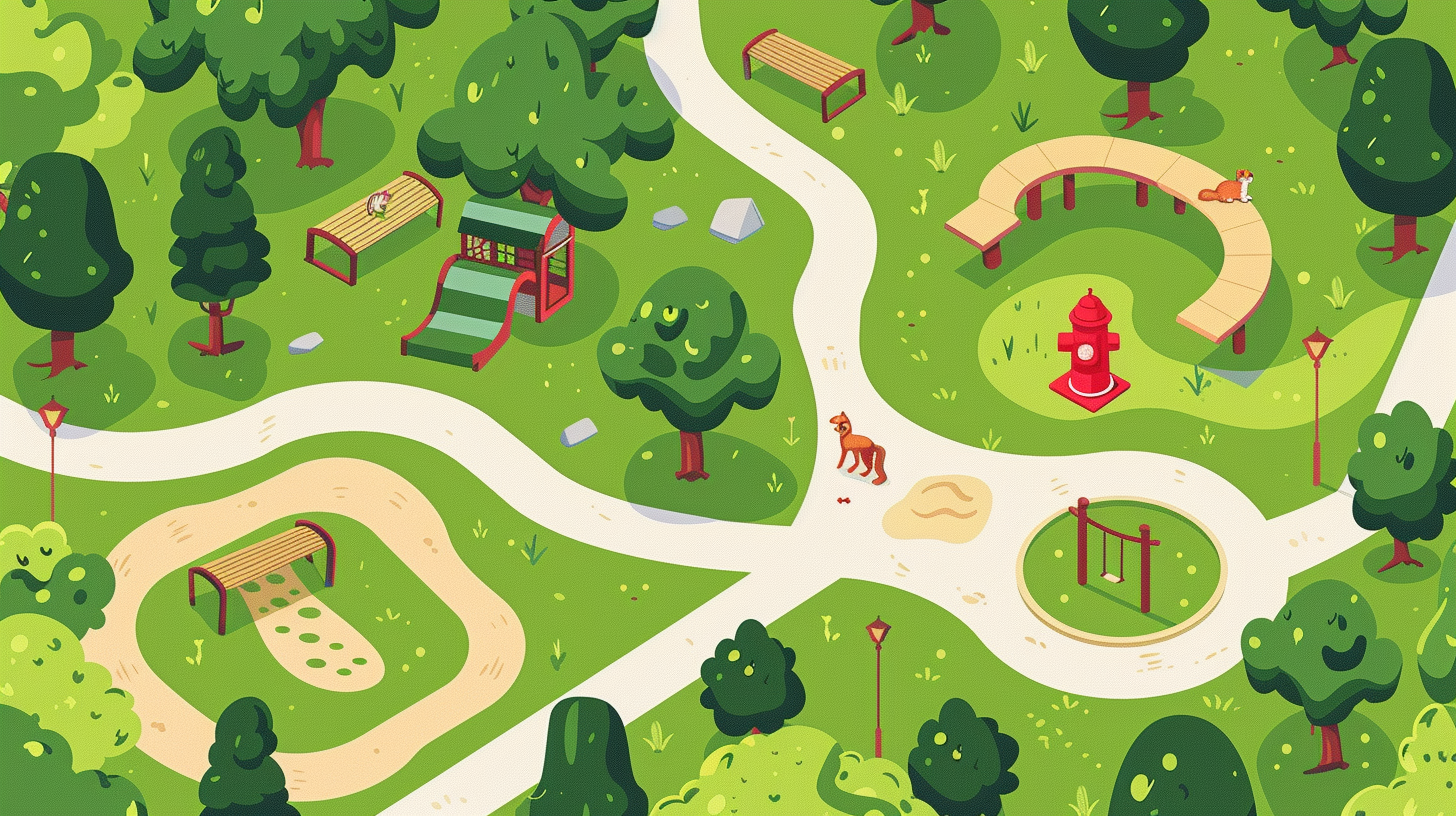Interactive Dog Park Map